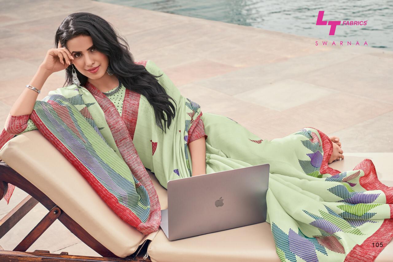 L T Fashion Swarnaa Explore Latest Tusser Silk Sarees Collection