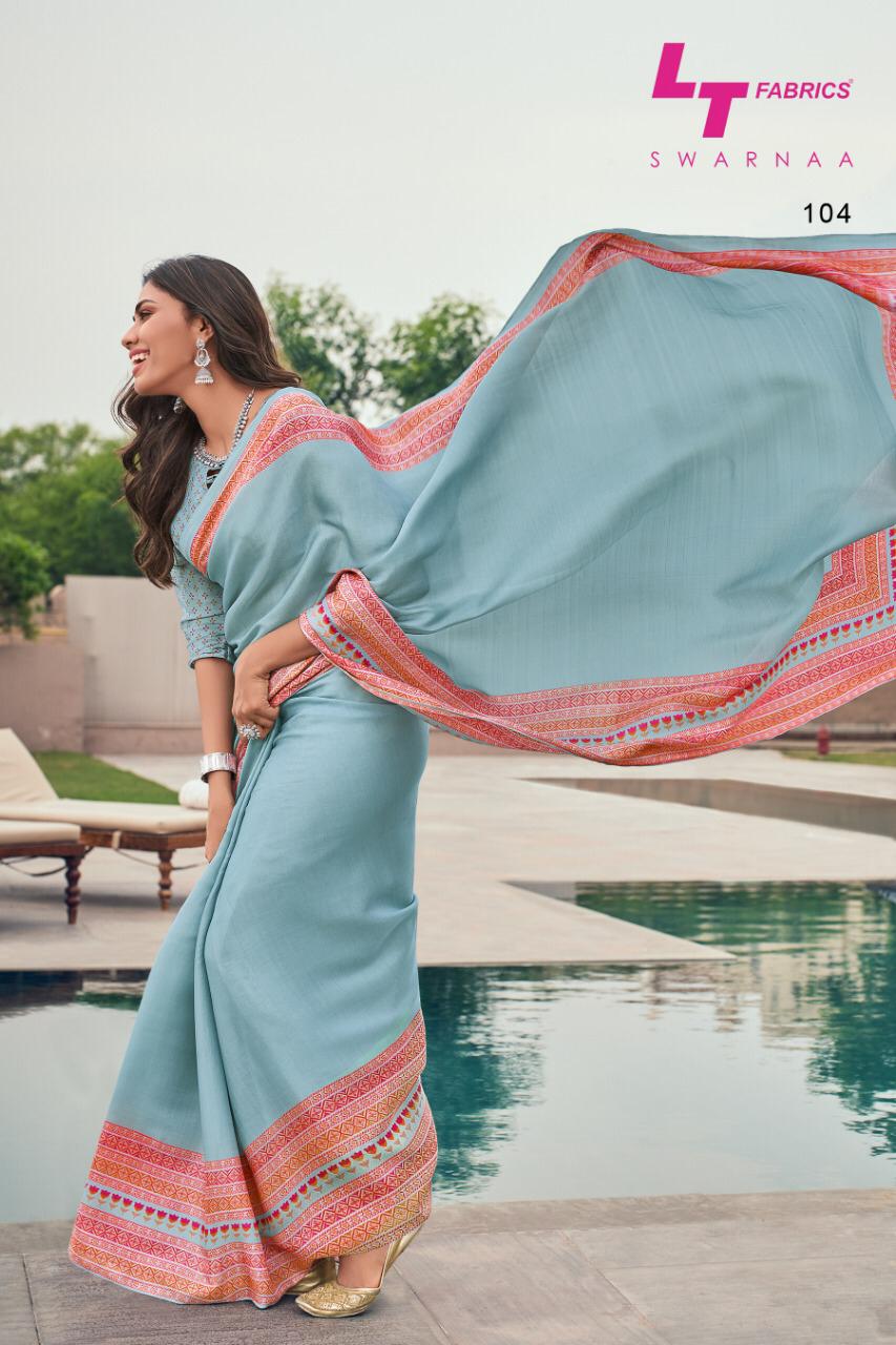 L T Fashion Swarnaa Explore Latest Tusser Silk Sarees Collection