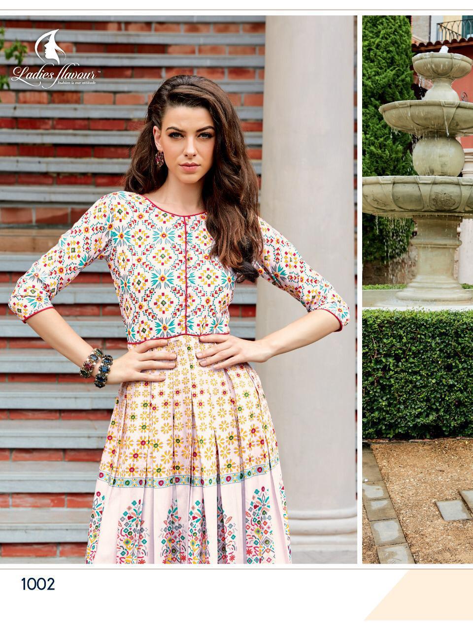 Ladies Flavour Rangreza Long Gown Style Kurtis Latest Collection Online Shop