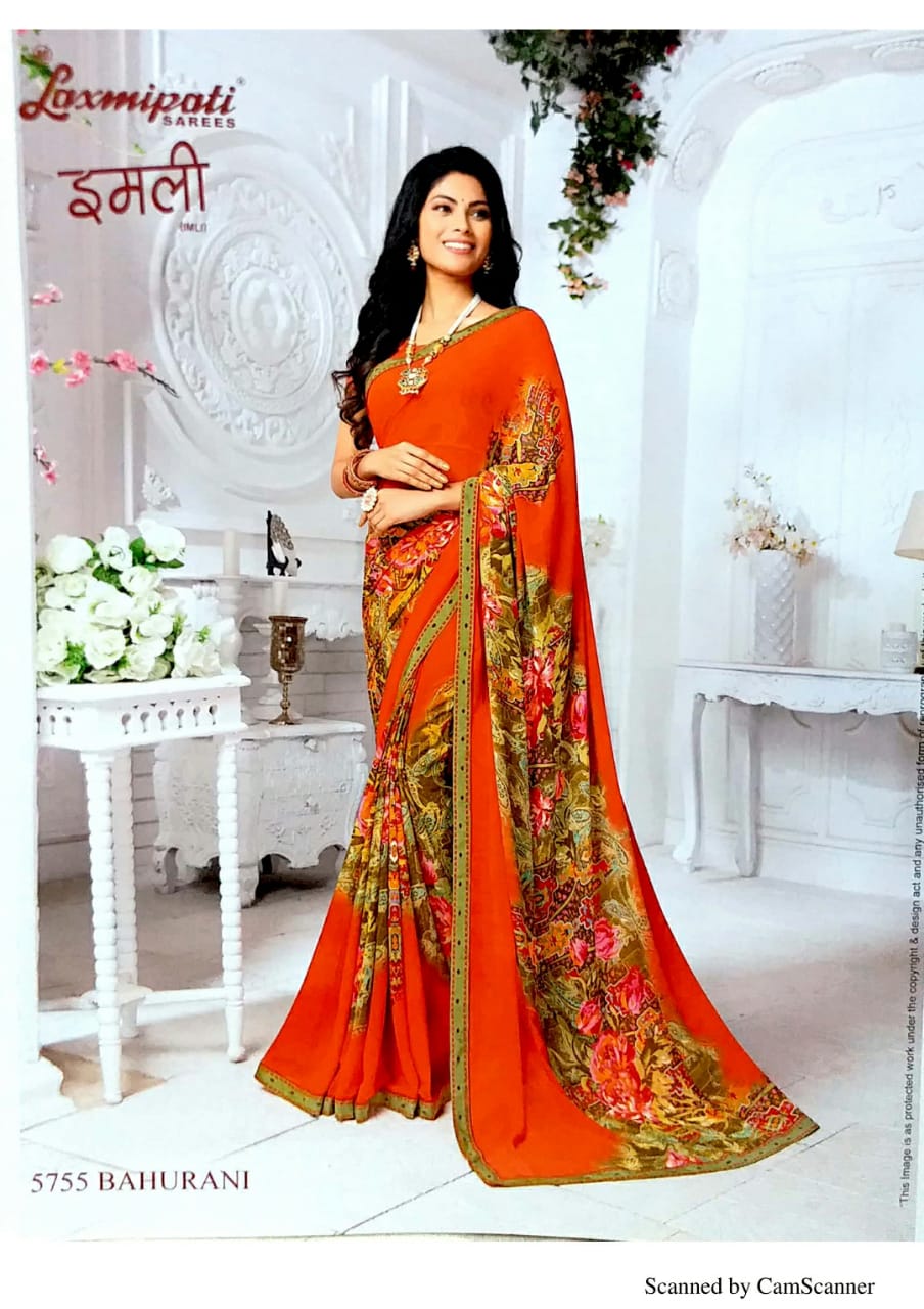Laxmipati Present Imli Latest Designer Georgette Saree Online Shopping