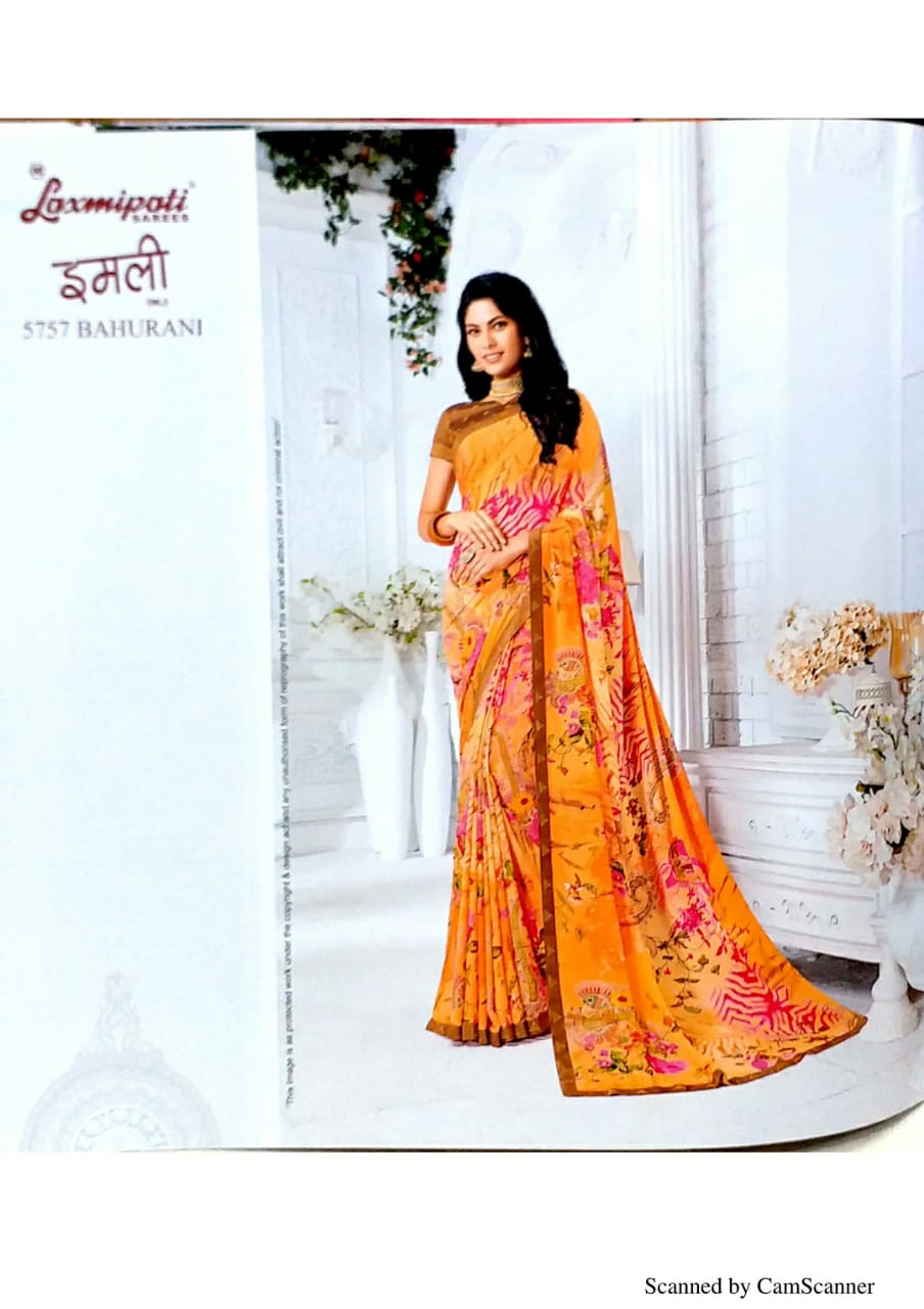 Laxmipati Present Imli Latest Designer Georgette Saree Online Shopping