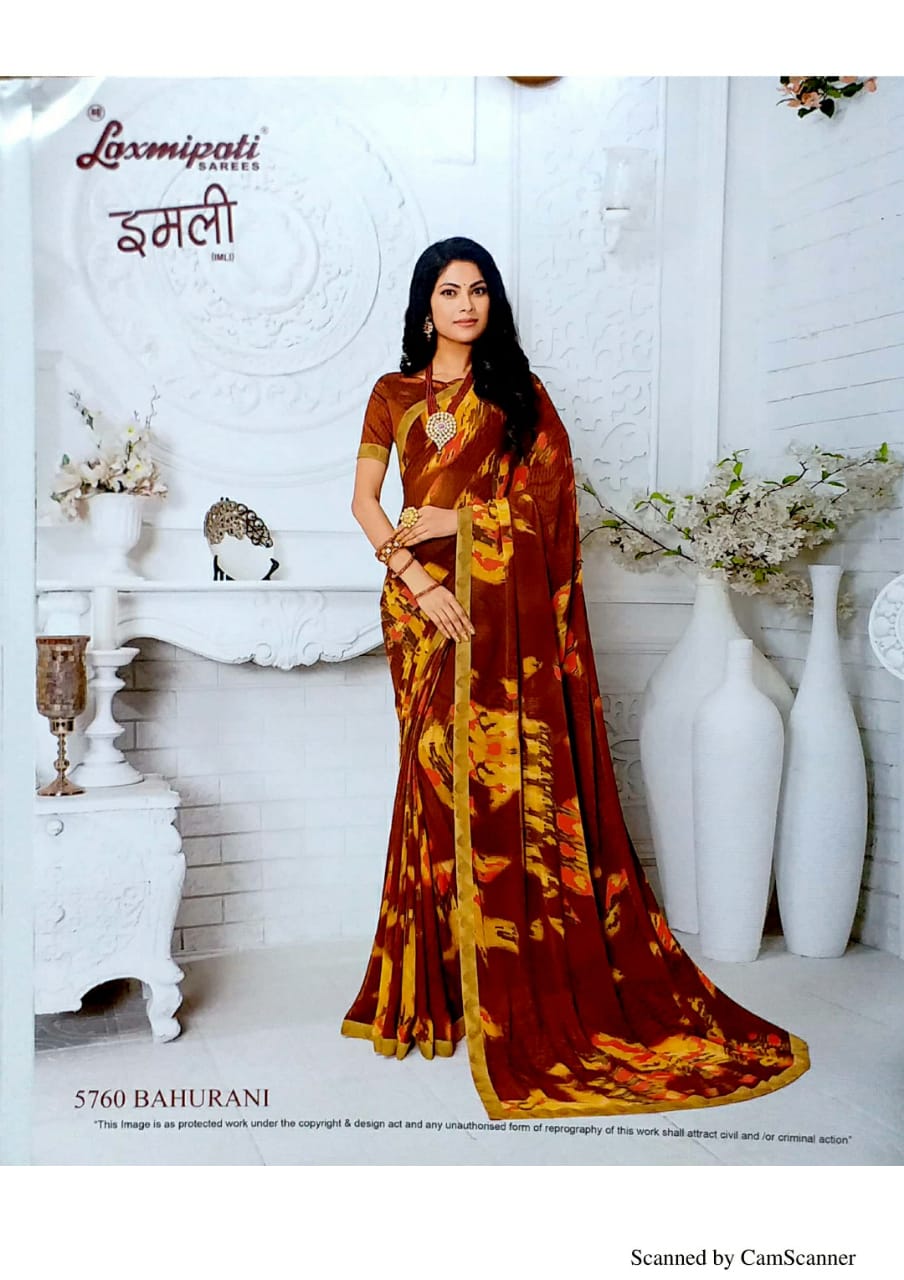 Laxmipati Present Imli Latest Designer Georgette Saree Online Shopping