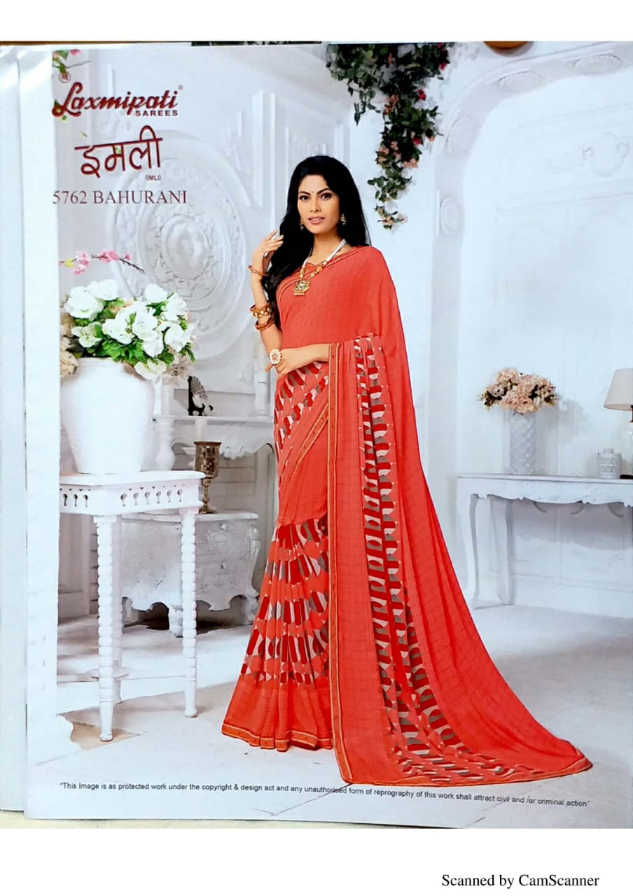 Laxmipati Present Imli Latest Designer Georgette Saree Online Shopping