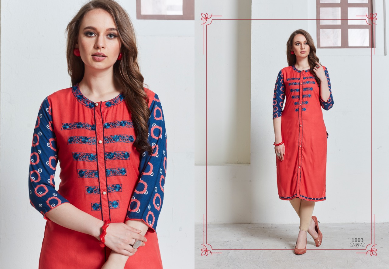 Lt Nitya Aashi Regular Wear Fancy Kurti Catlog Trader In Surat Market