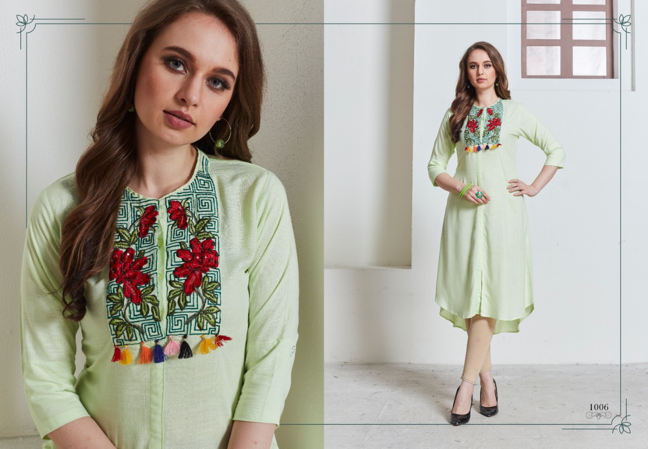 Lt Nitya Aashi Regular Wear Fancy Kurti Catlog Trader In Surat Market