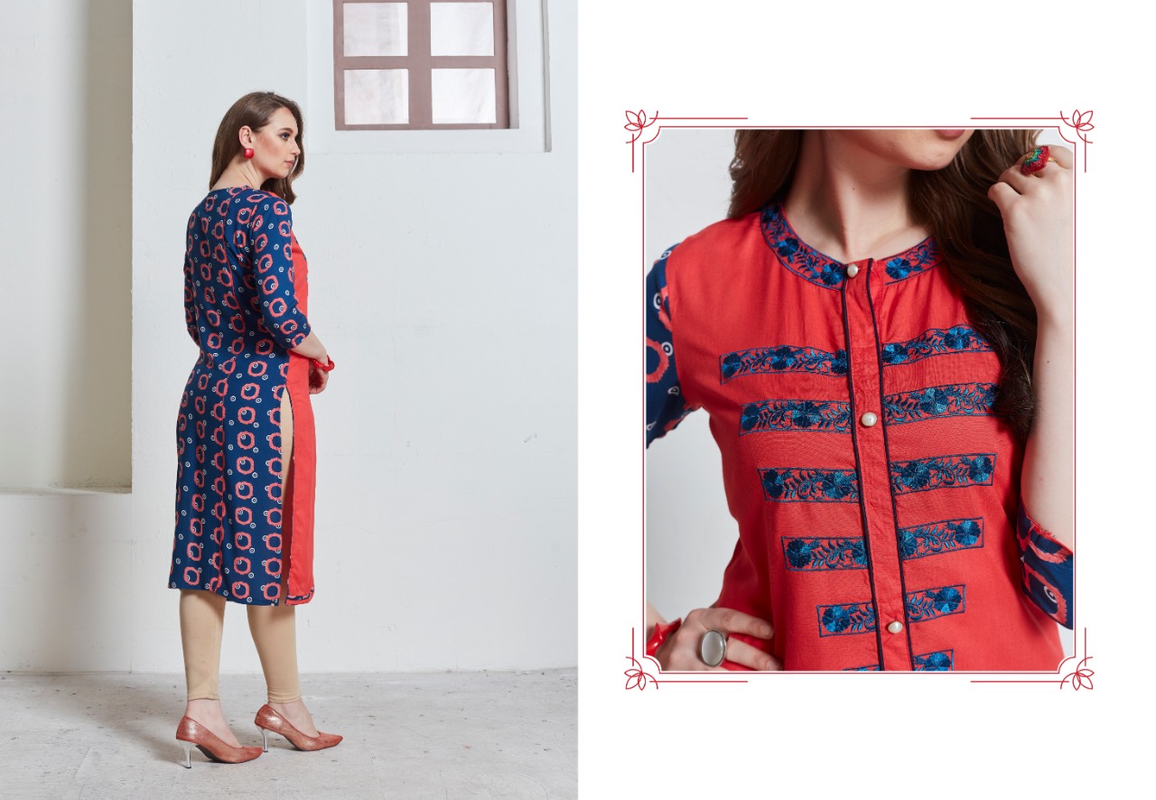 Lt Nitya Aashi Regular Wear Fancy Kurti Catlog Trader In Surat Market