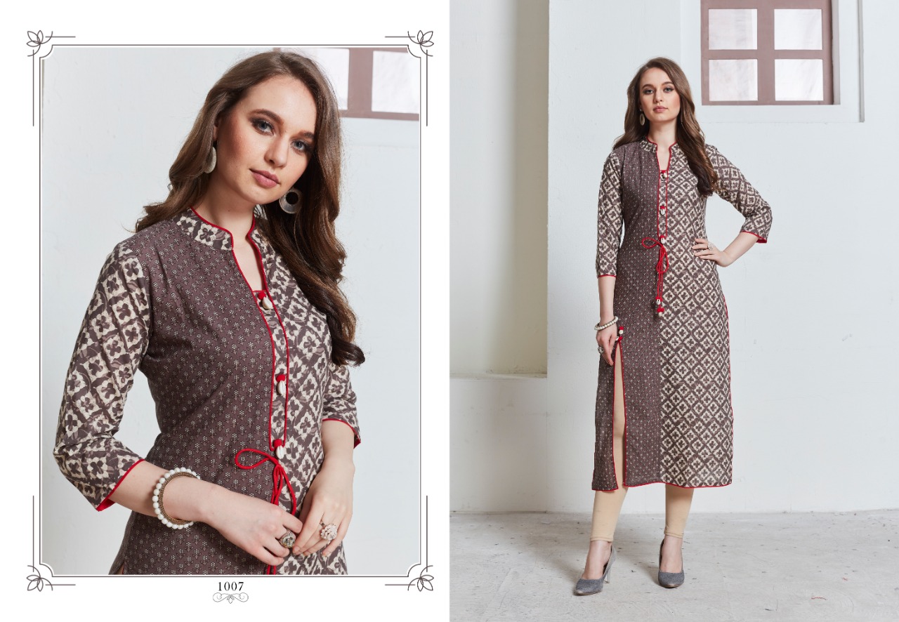 Lt Nitya Aashi Regular Wear Fancy Kurti Catlog Trader In Surat Market