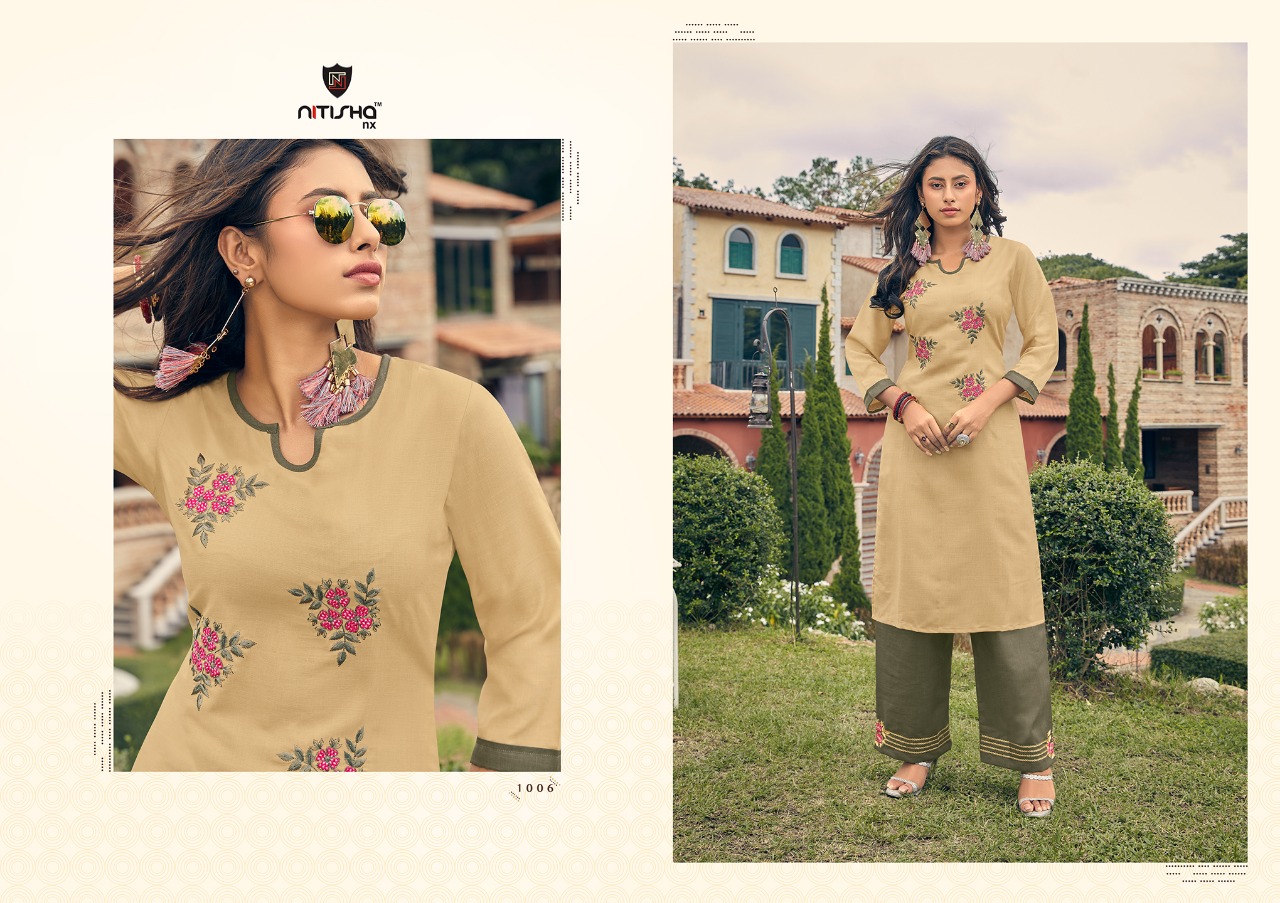 Nitisha Nx Launch Nitisha Plazo Soft Cotton Daily Wear Kurti Online Shopping