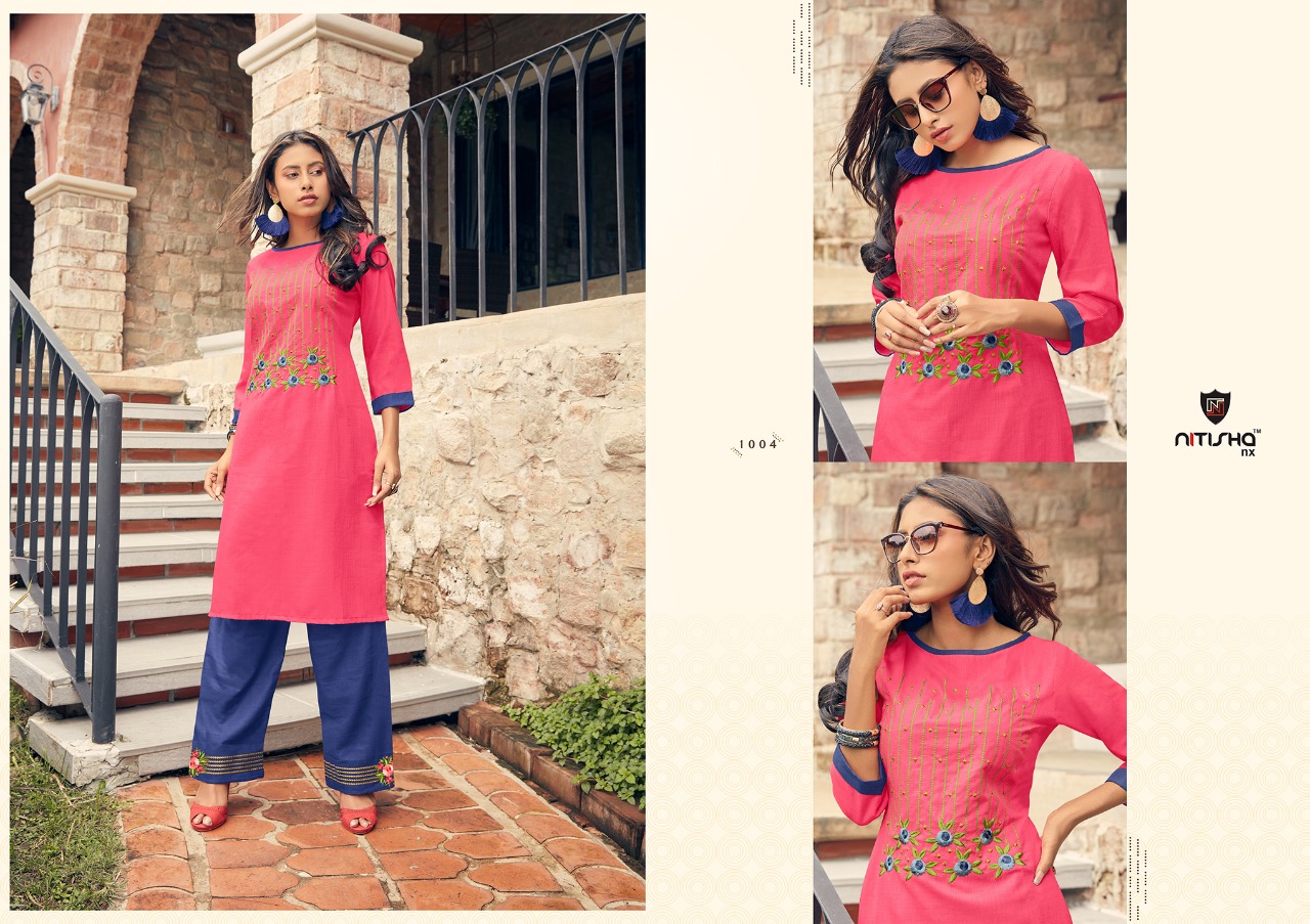 Nitisha Nx Launch Nitisha Plazo Soft Cotton Daily Wear Kurti Online Shopping