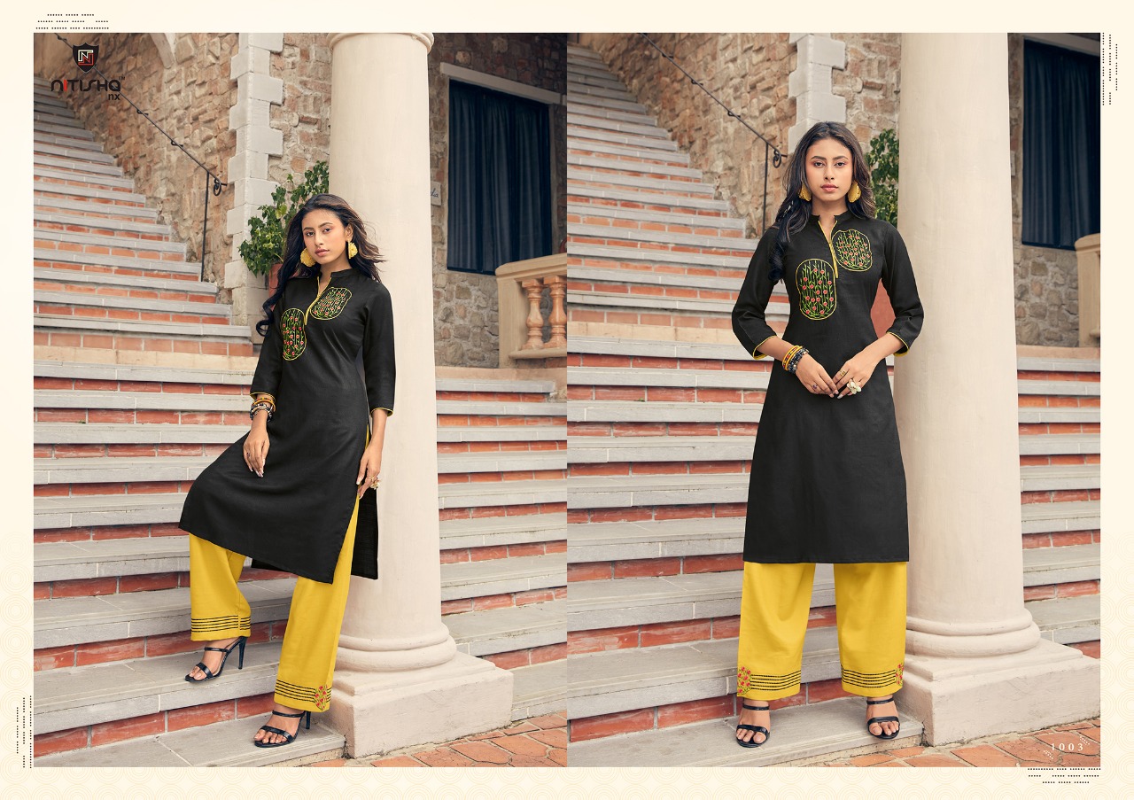 Nitisha Nx Launch Nitisha Plazo Soft Cotton Daily Wear Kurti Online Shopping