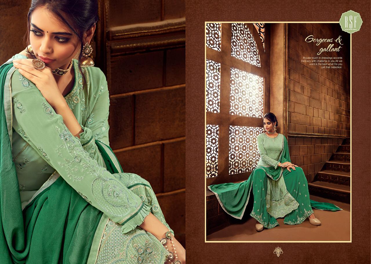 Rsf Presenting Marina Pure Georgette Long Designer Suit Trader In Surat Market