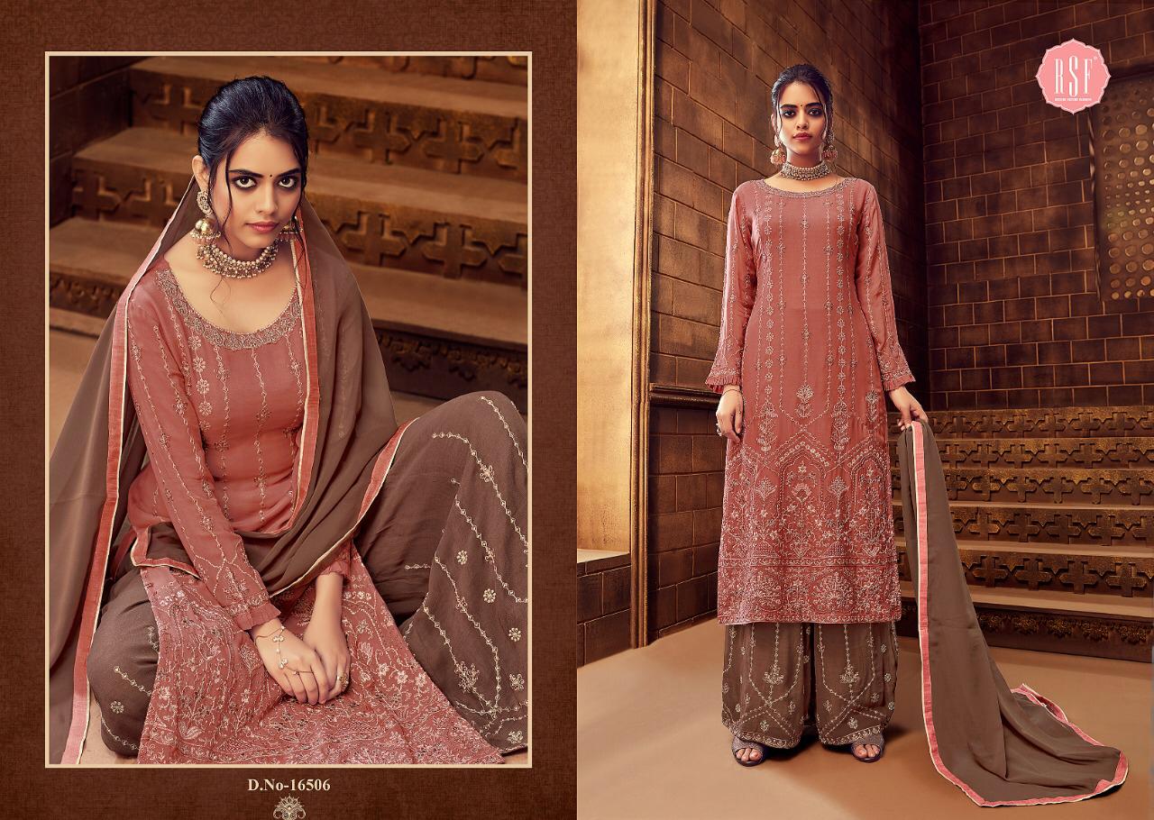 Rsf Presenting Marina Pure Georgette Long Designer Suit Trader In Surat Market