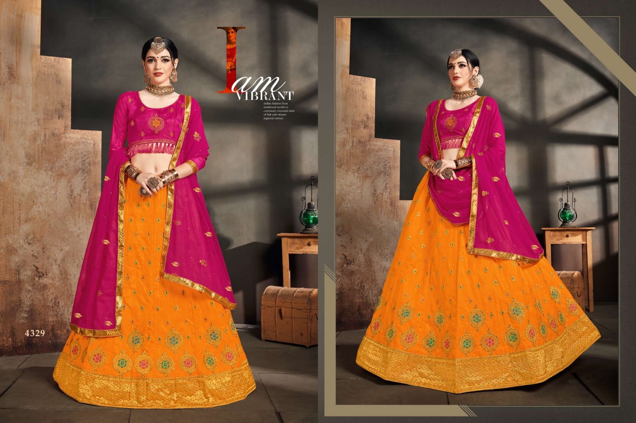 Sanskar Style Alisha Fancy Lehenga Wholesalers In Surat Textile Market