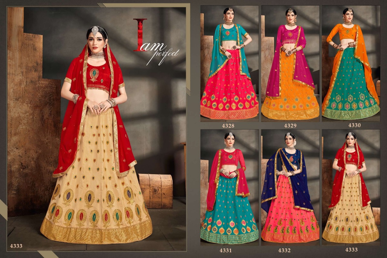 Sanskar Style Alisha Fancy Lehenga Wholesalers In Surat Textile Market