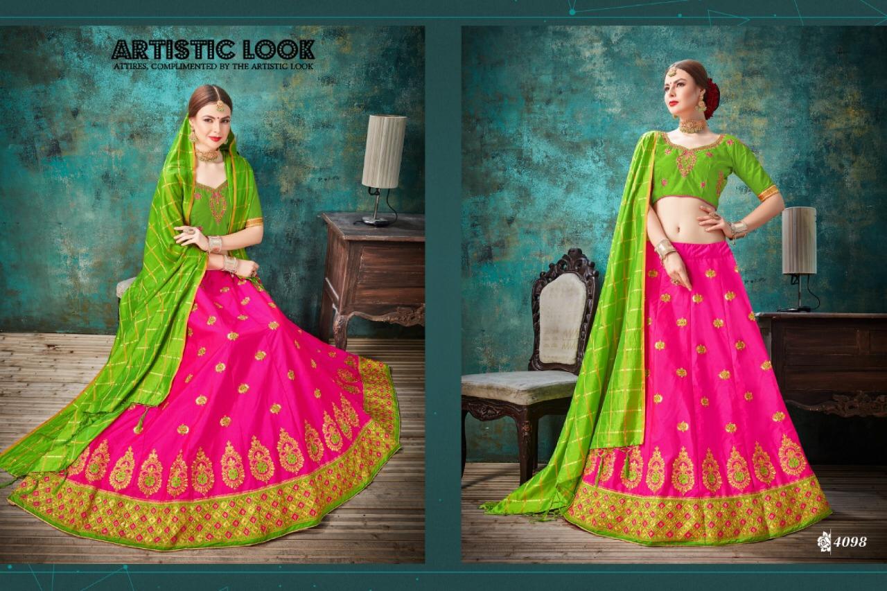 Sanskar Style Paradise Silk Lehenga Wholesalers Exporter In Surat Market