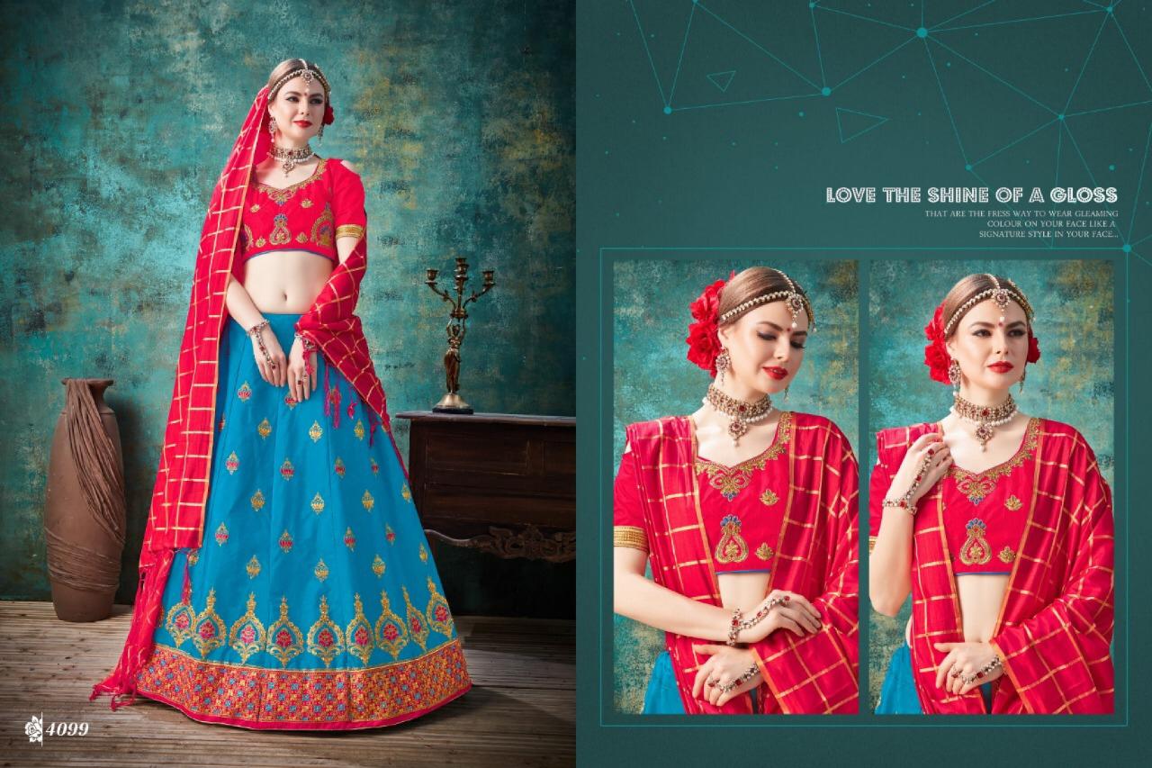 Sanskar Style Paradise Silk Lehenga Wholesalers Exporter In Surat Market