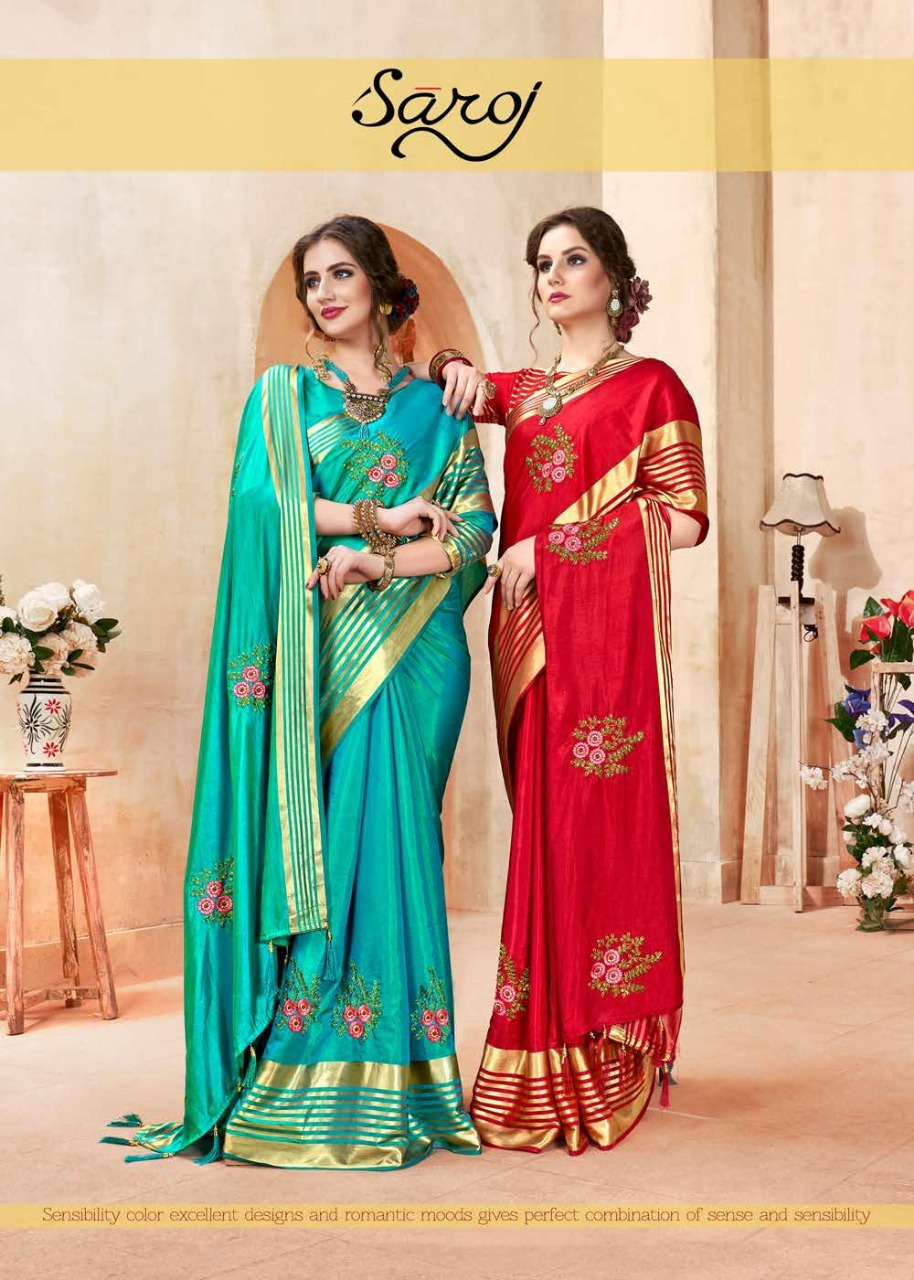 Saroj Kadambari Sana Silk Fancy Saree Online Shopping