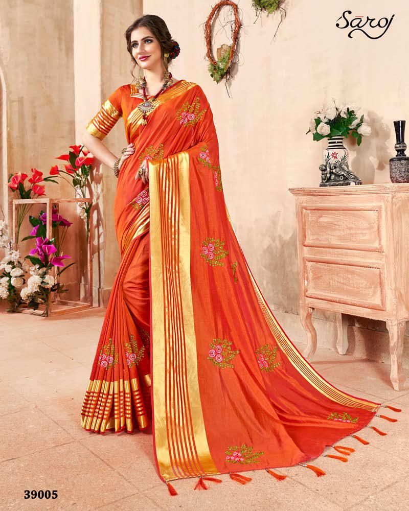 Saroj Kadambari Sana Silk Fancy Saree Online Shopping