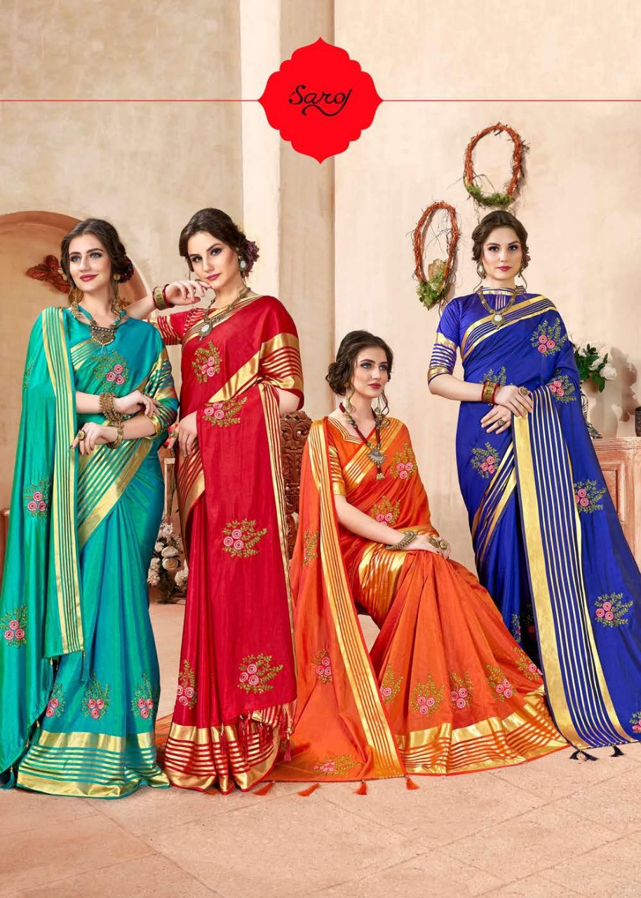 Saroj Kadambari Sana Silk Fancy Saree Online Shopping