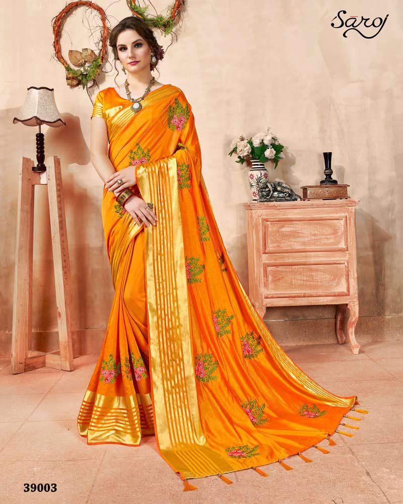 Saroj Kadambari Sana Silk Fancy Saree Online Shopping