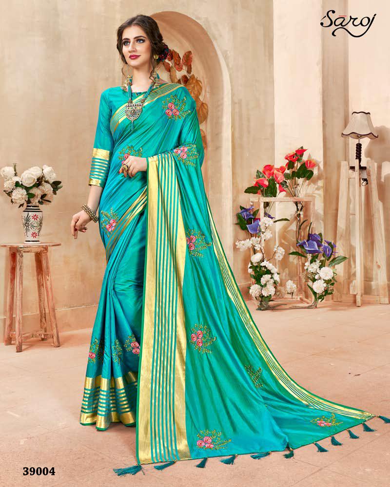 Saroj Kadambari Sana Silk Fancy Saree Online Shopping