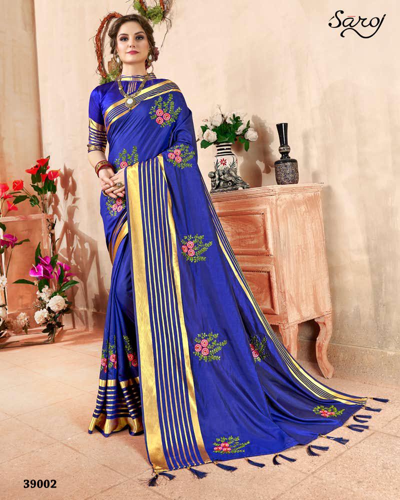 Saroj Kadambari Sana Silk Fancy Saree Online Shopping