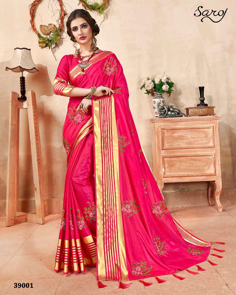 Saroj Kadambari Sana Silk Fancy Saree Online Shopping