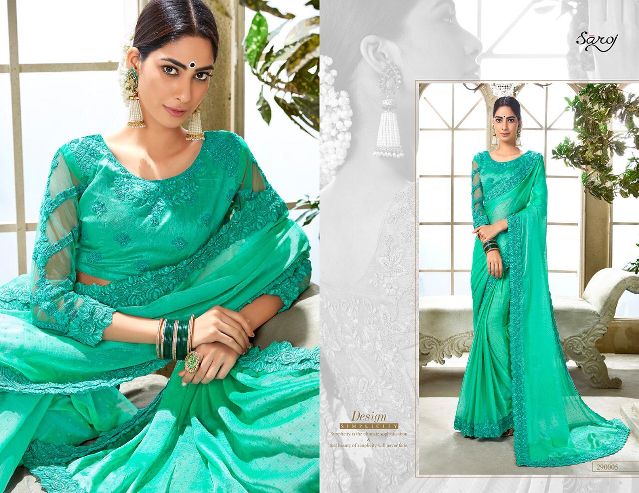 Saroj Present Aarzoo Chiffon Good Looking Saree Online Shopping