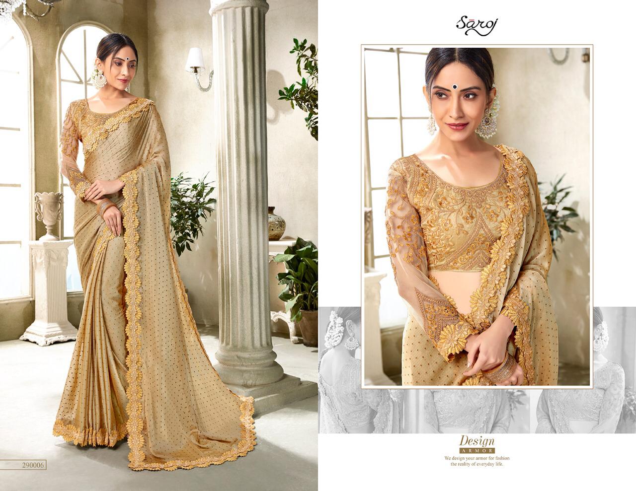 Saroj Present Aarzoo Chiffon Good Looking Saree Online Shopping