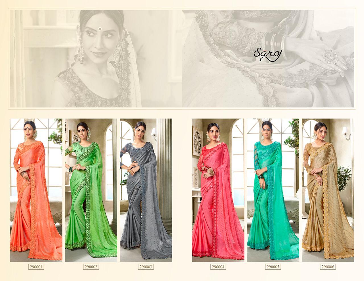 Saroj Present Aarzoo Chiffon Good Looking Saree Online Shopping