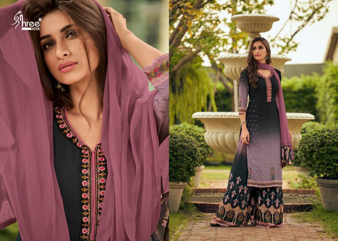 Shree Fab Sapphire Georgette Digital Print Salwar Suit Online Shopping