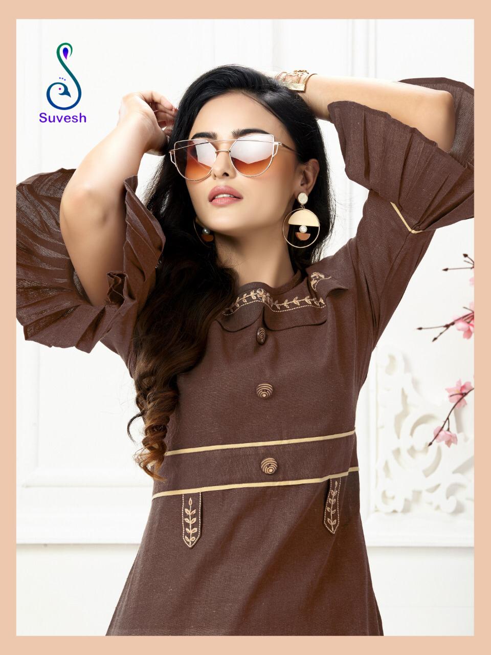 Suvesh Launch Rose Vol 2 Cotton Regular Wear Kurti Trader In Surat Market