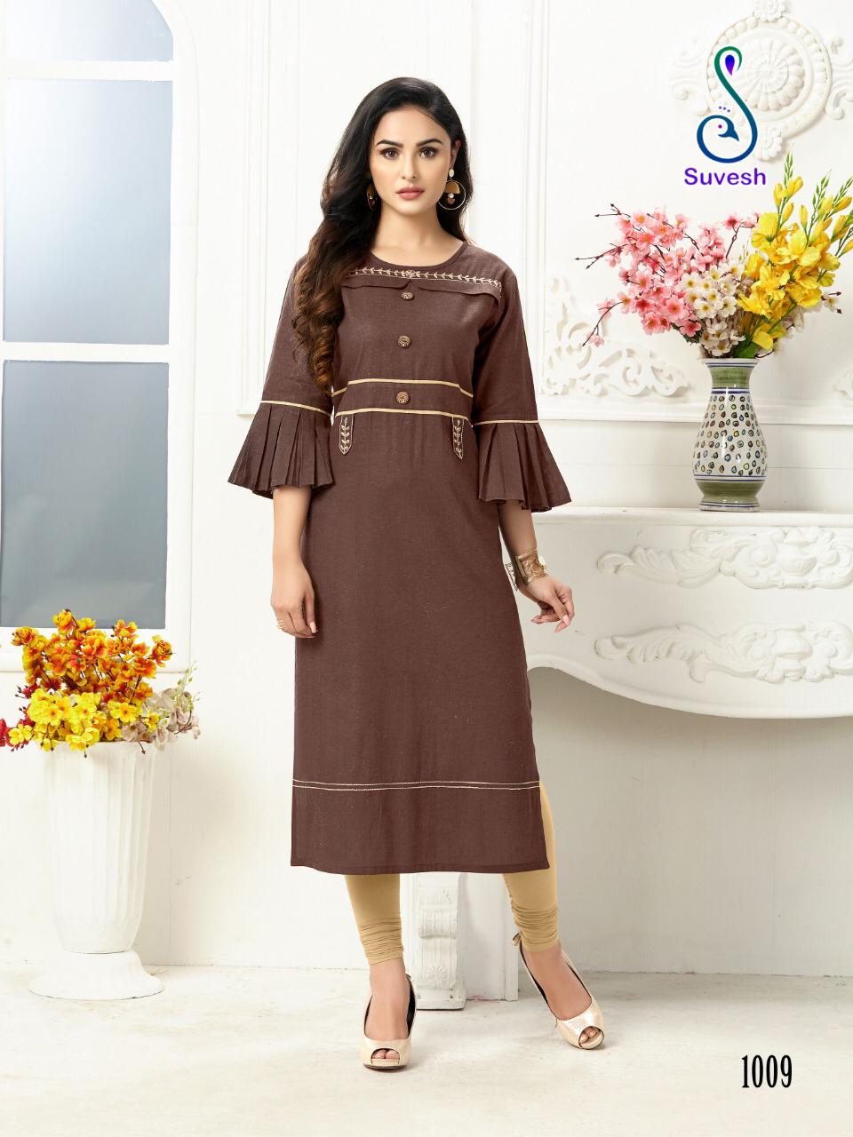 Suvesh Launch Rose Vol 2 Cotton Regular Wear Kurti Trader In Surat Market