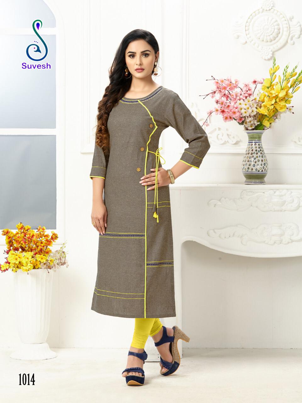 Suvesh Launch Rose Vol 2 Cotton Regular Wear Kurti Trader In Surat Market