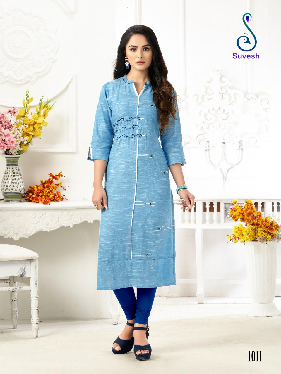 Suvesh Launch Rose Vol 2 Cotton Regular Wear Kurti Trader In Surat Market