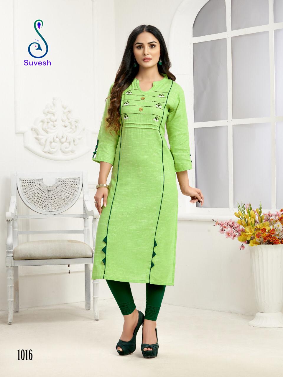 Suvesh Launch Rose Vol 2 Cotton Regular Wear Kurti Trader In Surat Market