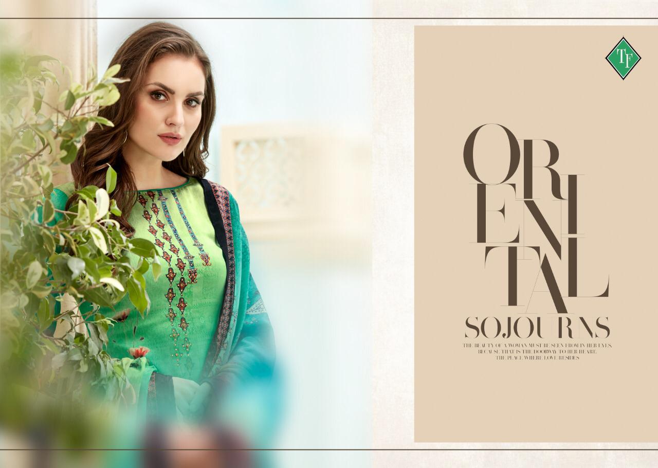 Tanishk Fashion Present Fusion Satin Georgette With Handwork Suit Catlog