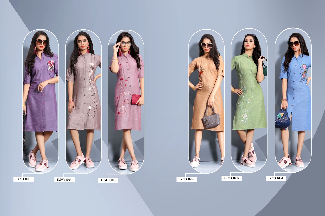 Vee Fab India Lipstick Cotton Flex Straight Kurti Online Shopping
