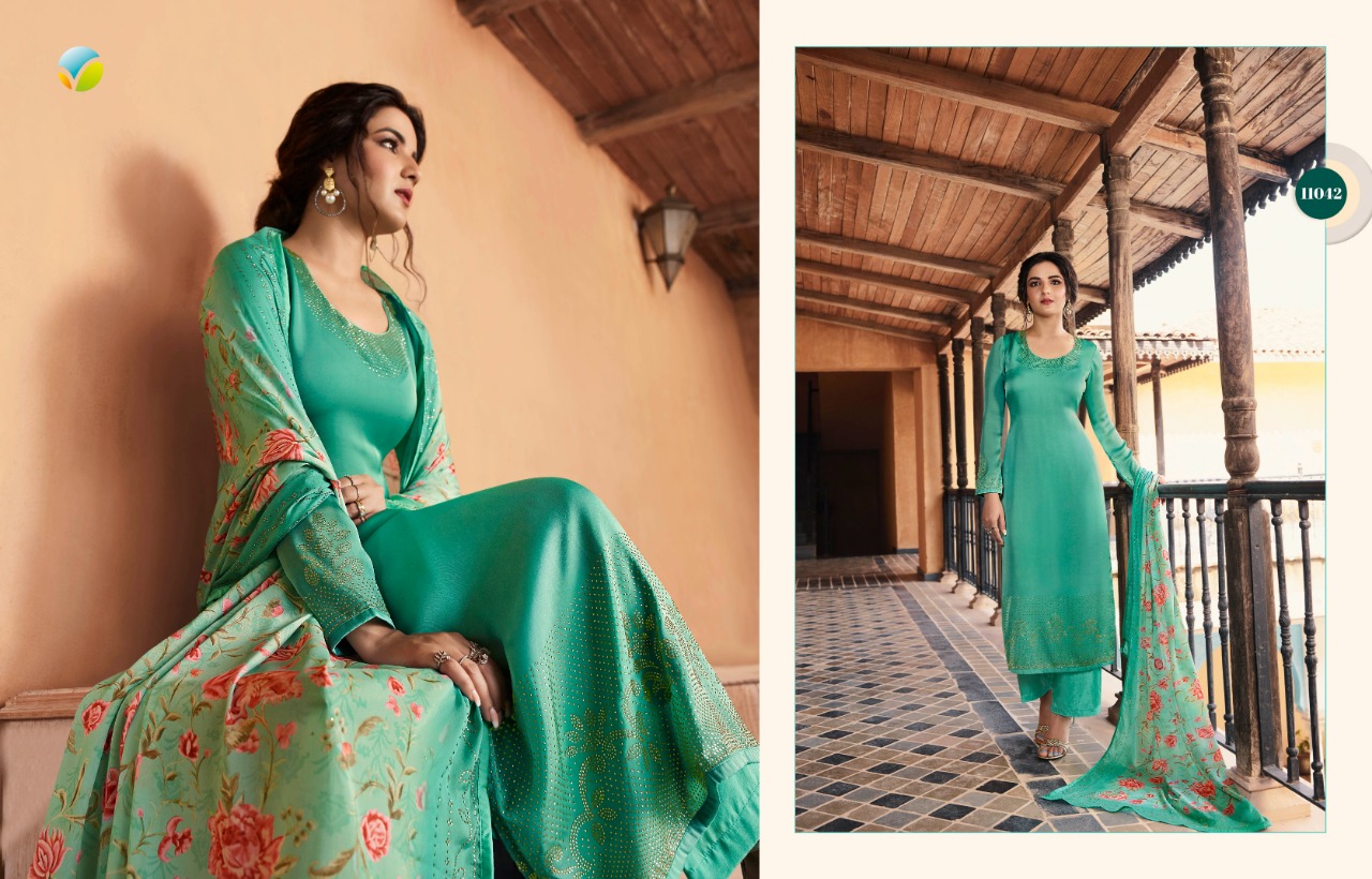 Vinay Fashion Kaseesh Sunshine Satin Georgette Printed Salwar Suit Exporter