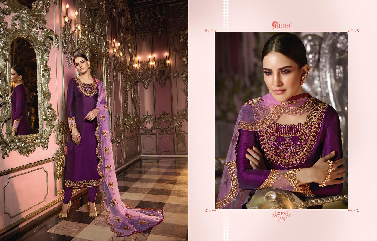Fiona Present Norita Satin Georgette Party Wear Designer Salwar Suit Wholesaler