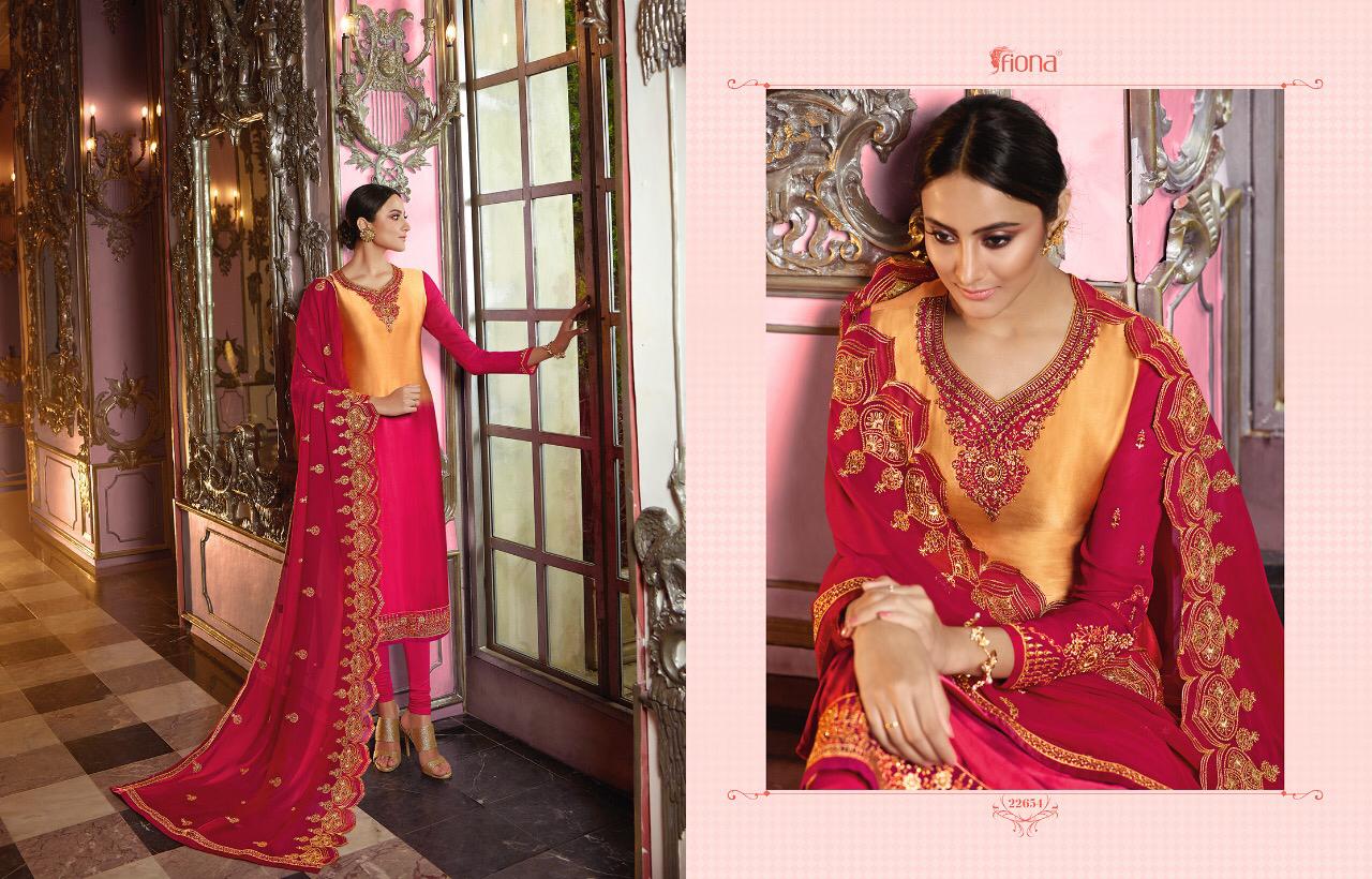 Fiona Present Norita Satin Georgette Party Wear Designer Salwar Suit Wholesaler