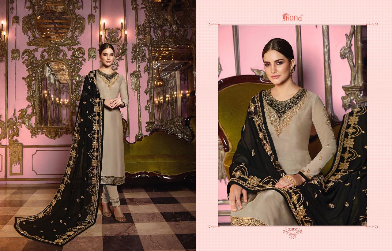Fiona Present Norita Satin Georgette Party Wear Designer Salwar Suit Wholesaler