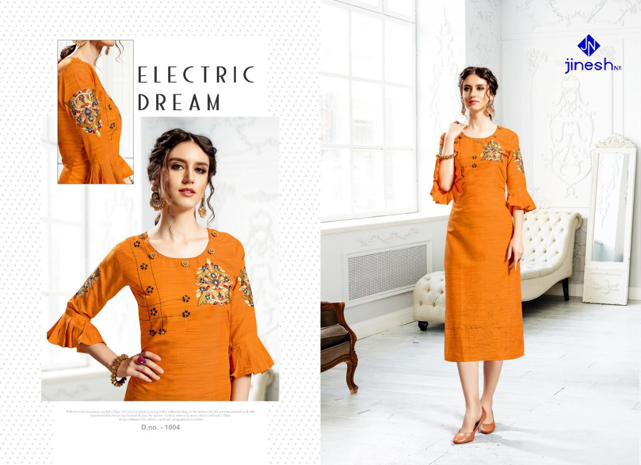 Jinesh Nx Aashiyana Rayon With Work Kurti Online Shopping In Surat Market