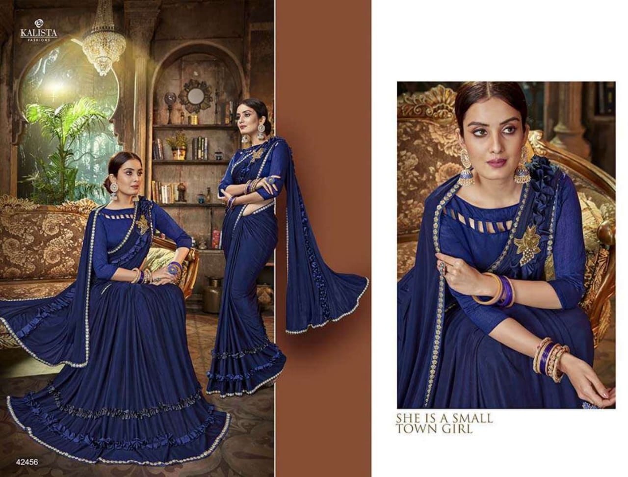 Kalista Fashions Rolex Fancy Party Wear Saree Wholesale Exporter In Surat Market