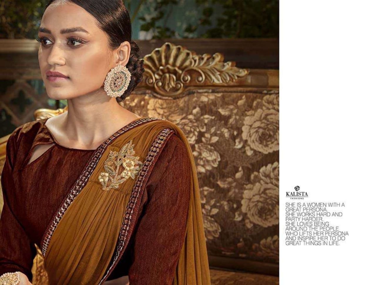 Kalista Fashions Rolex Fancy Party Wear Saree Wholesale Exporter In Surat Market