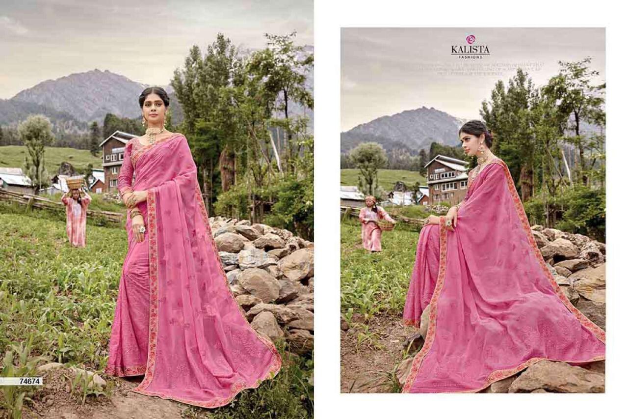 Kalista Present Heaven Designer Party Wear Saree Online Dealer Surat