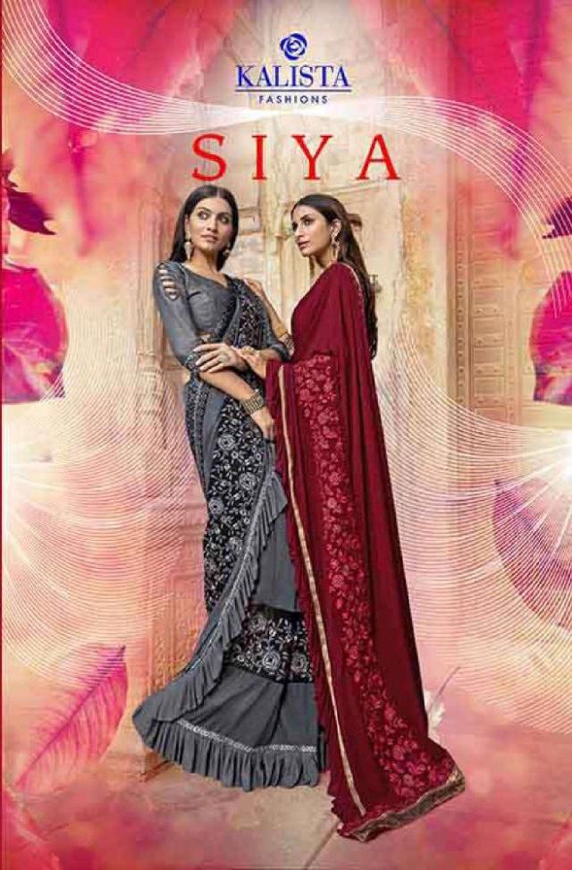 Kalista Present Siya Fantastic Stylish Saree Wholesale Price