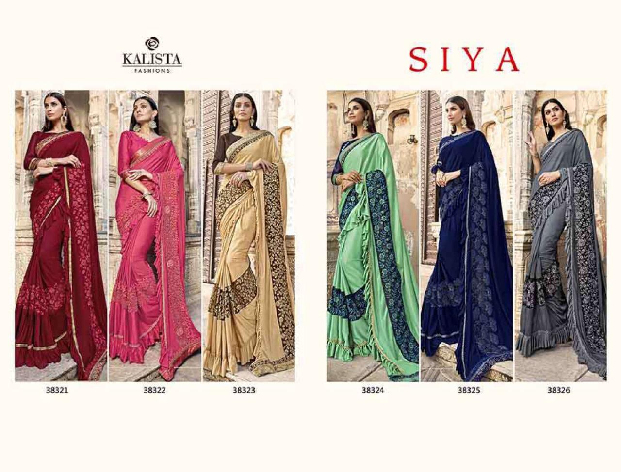 Kalista Present Siya Fantastic Stylish Saree Wholesale Price