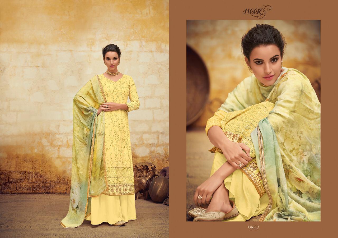 Kimora Present Meherma Heer Vol 56 Pure Georgette Designer Heavy Look Suit Trader