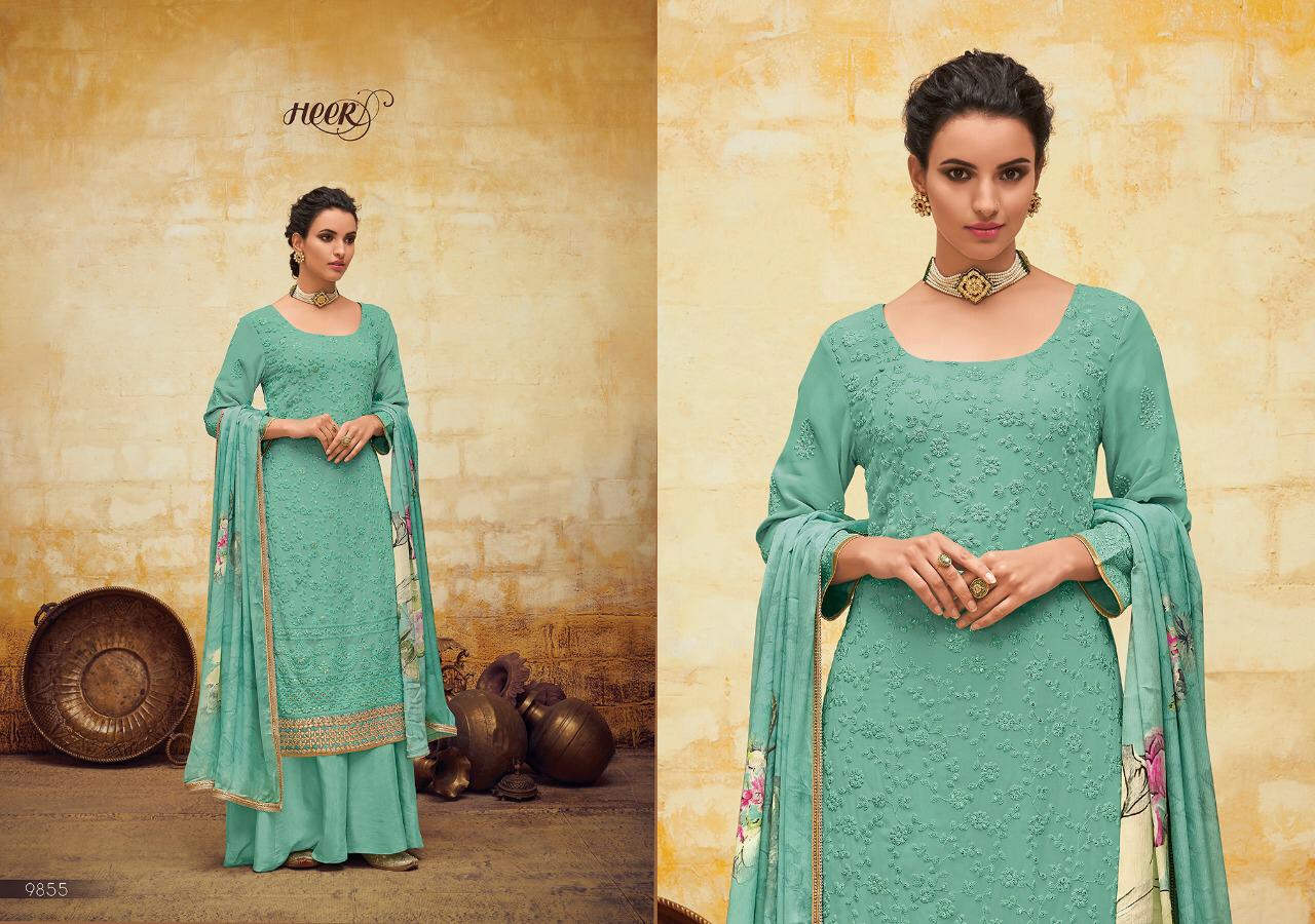 Kimora Present Meherma Heer Vol 56 Pure Georgette Designer Heavy Look Suit Trader